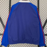 2024 Italy Blue White Reversible Windbreaker 双面