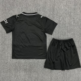 2025/26 Man City Away Black Kids Soccer Jersey