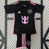 2023/24 Inter Miami Away Black Kids Soccer Jersey