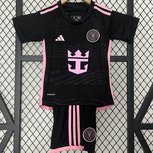 2023/24 Inter Miami Away Black Kids Soccer Jersey