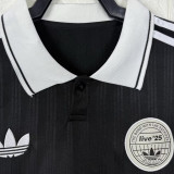 2025/26 AD x oasis #25 Black Retro Style Fans Soccer Jersey (Have No.25 带号码）