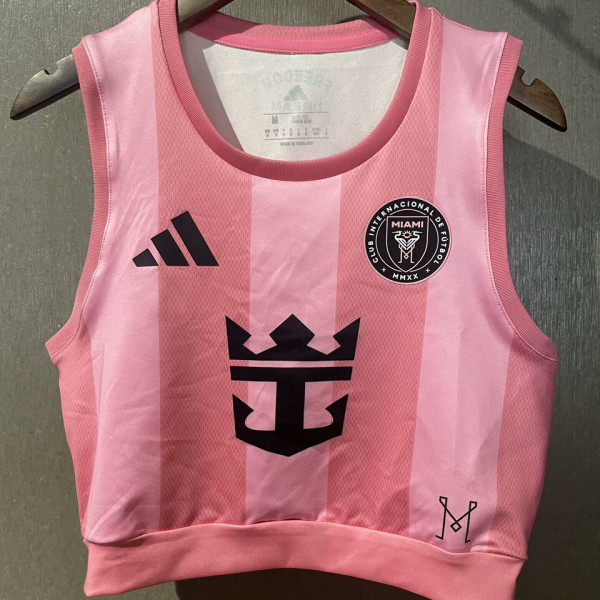 2025/26 Inter Miami Home Pink Women Yoga Vest Jersey 女