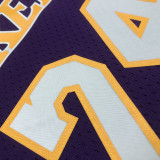 2008/09 Lakers BRYANT #24 Purple Retro  NBA Jerseys 热压