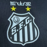 2012/13 Santos Black Retro Long Sleeve Soccer Jersey