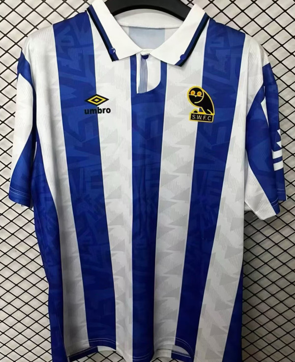 1991 Sheffield Wednesday Home Retro Soccer Jersey