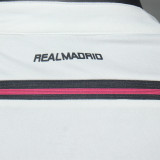 2014/15 RM Home White Retro Player Version Long Sleeve Jersey 球员版