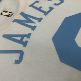 Lakers JAMES #6 White Retro NBA Jerseys