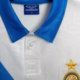 1994/95 In Milan Away White Retro Soccer Jersey