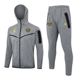 2024/25 PSG Grey Hoody Zipper Jacket Tracksuit 黄标