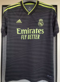 2022/23 RM 1:1 Quality Third Black Fans Soccer Jersey