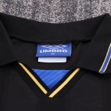 1993/1995 M Utd Black Retro Kids Soccer Jersey
