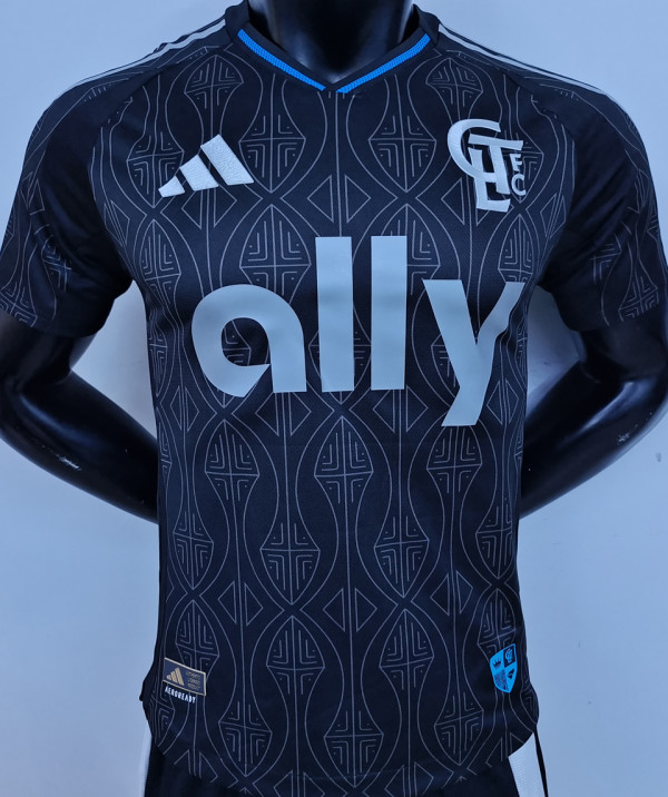 2025/26 Charlotte Away Black Player Version Soccer Jersey夏洛特