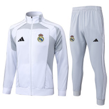 2025/26 RM Grey White Jacket Tracksuit