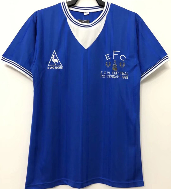 1985 Everton E.C.W CUP FINAL Retro Soccer Jersey