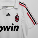2007/08 AC Milan Away White Retro Soccer Jersey