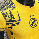 2024/25 In Milan Third Yellow Player Version Soccer Jersey