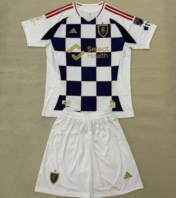 2025/26 Real Salk Lake Away Kids Soccer Jersey 皇家盐湖城
