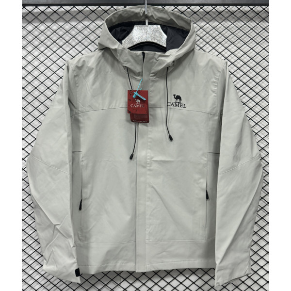 2025 Camel Grey Outdoor Jackets #F705冲锋衣