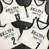 2021 Nets HARDEN #13 City Edition White NBA Jerseys Hot Pressed