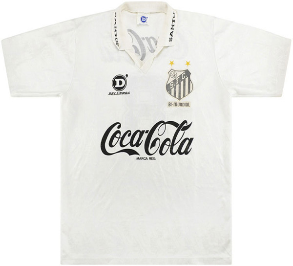 1993/94 Santos Home White Retro Soccer Jersey