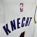 2025 Lakers KNECHT#4 White NBA Jerseys