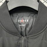 2026/27 PSG x Jordan Black Baseball Cotton Windbreaker Jacket BQ7702 蓝标