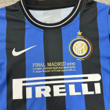 2010 In Milan Home UCL Final Version Retro Kids Soccer Jersey 胸前有决赛小字版