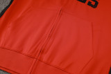 2024/25 Bulls Red Hoody Zipper Jacket Tracksuit