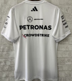 2025 Mercedes AMG Petronas F1 White Team T-Shirt  圆领
