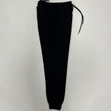 2025 Bird Home Black Cotton sports ankle pants style