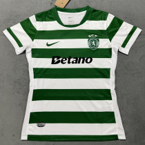 2025/26 Sporting Lisbon Home Women Soccer Jersey 女 里斯本
