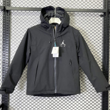 2025 Jordan Cotton Thickened Warm Black Outdoor Jacket #A800加棉冲锋衣