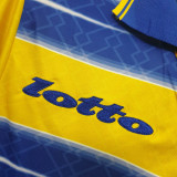 1998/99 Parma Home Yellow Retro Soccer Jersey