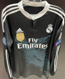 RONALDO # 7 RM Black Dragon Retro Long Sleeve Jersey 2014/15 (Have All Patch) (2014+10) 全套章 ★★