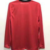 2009/10 M Utd Home Red Long Sleeve Retro Soccer Jersey