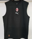2025 AC Black Pure Cotton Vest Jersey