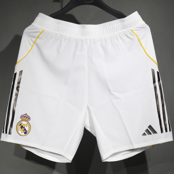 2025/26 RM Home White Player Version Shorts Pants  (A+球员版)