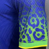 2022/23 Brazil Away Blue Player Version Jersey