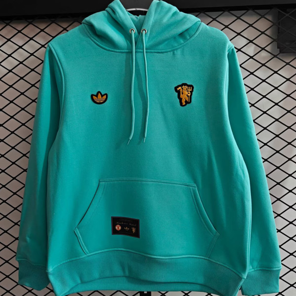 2026 M Utd Light Green Retro Style Hoody