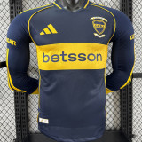 2025/26 Boca 120th Anniversary Edition Player Version Long Sleeve Jersey 有背下广告