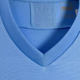 2019/20 Man City Home Blue Retro Soccer Jersey