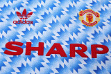 1990/92 M Utd Away Long Sleeve Retro Soccer Jersey