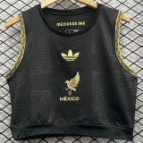 2025 Mexico Black México de Oro Women Yoga Vest Jersey 女