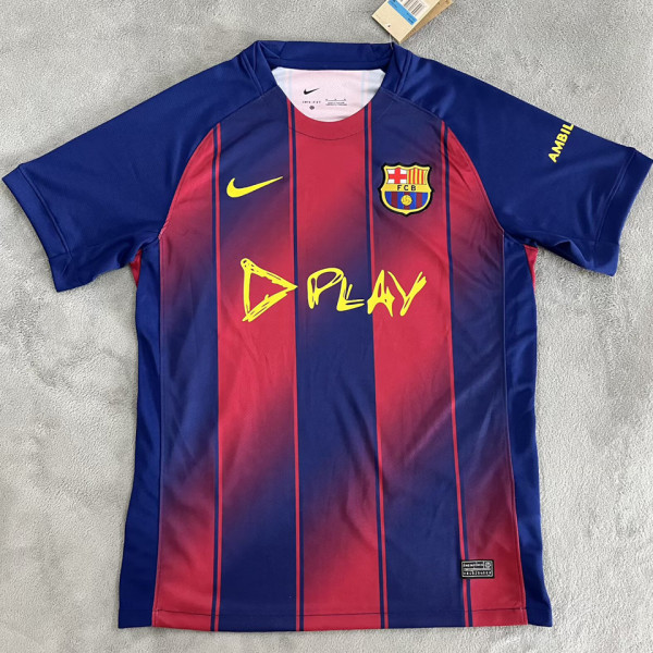 2025/26 BA x PLAY Derby 1:1 Quality Home Fans Soccer Jersey 胸前新广告