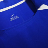2002 Brazil Away Blue Retro Soccer Jersey