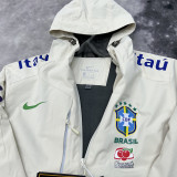 2025 Brazil Velvet Thickened warm White Outdoor Jacket #103加绒冲锋衣