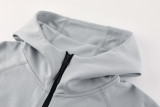 2025 NK~ Grey Hoody Zipper Jacket Tracksuit