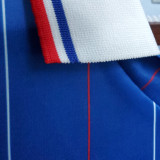 1982 France Home Blue Retro Soccer Jersey