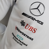 2022 Mercedes AMG Petronas F1 White Long Sleeve Team T-Shirt