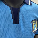 2001/02 Man City Home Blue Retro Soccer Jersey